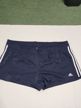 adidas Women's Navy Blue Athletic Shorts Aeroready Pacer Shorts Walk Gym
